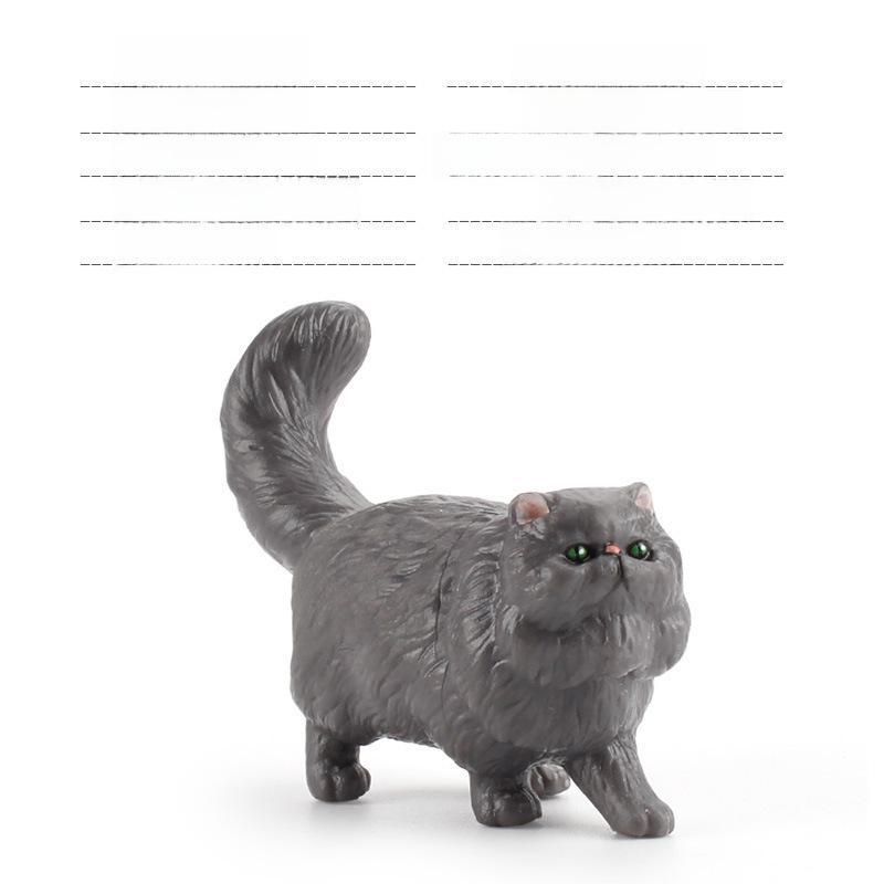 Set Jucării Pisoi Alb-Negru pentru Copii - Ornamente Model Pisică Rurală Chineză