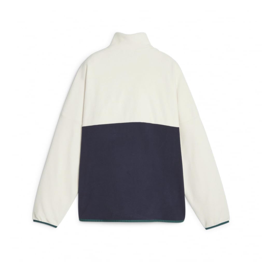 Puma FIT POLAR FLEECE Zip Tréninkový Alpinový Sníh Námořnická Modrá 2023 1/2 Fleece, 524690, Dámský, (87), Podzimní/Zimní Barva, Teplý, Odvádějící Vlhkost, Rychleschnoucí.