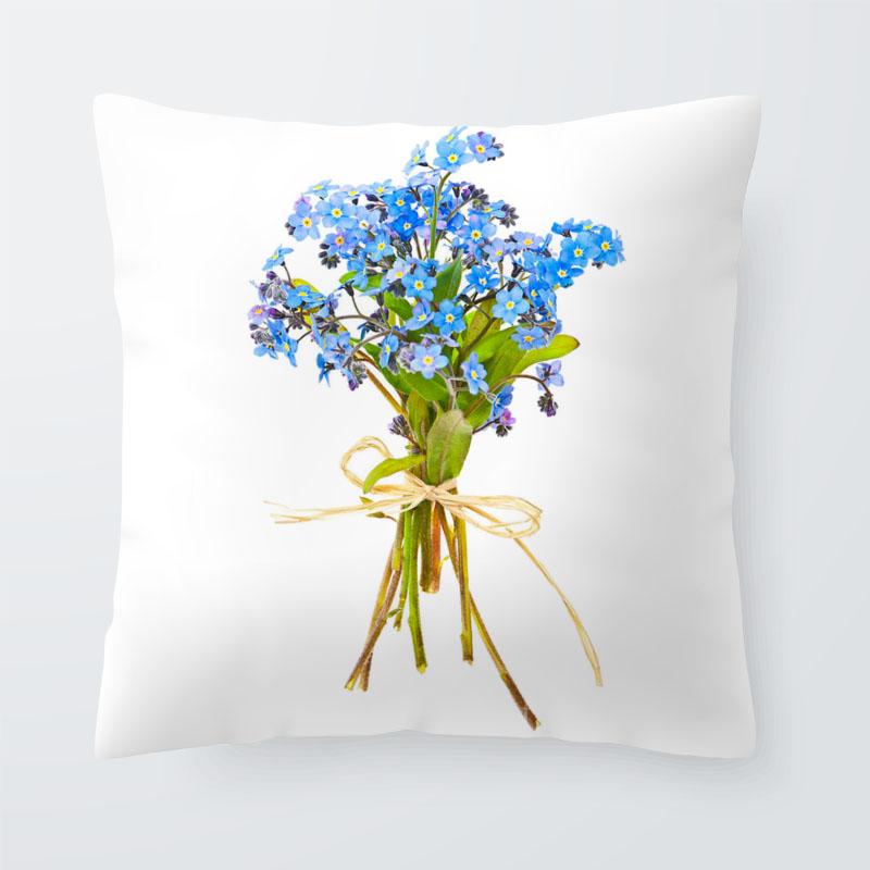 Bedroom living room home decoration pillowcase flower pattern   sofa cushion cover