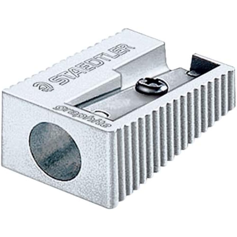 Staedtler Compact Pencil Sharpener 510-10, Set of 2, Silver
