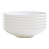 Jingdezhen 10-Inch Round Pure White Ceramic Deep Plate Set