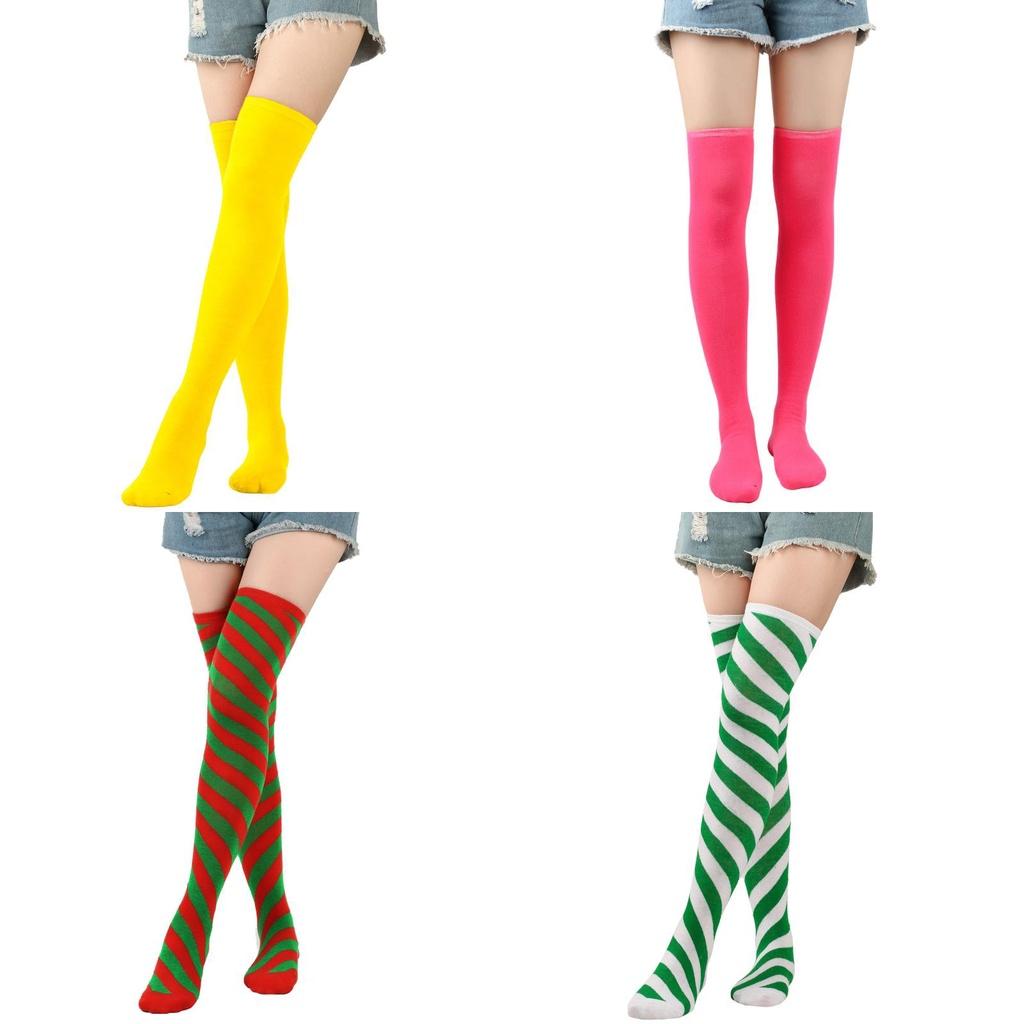 Solid And Patterned Long Socks High-quality Polyester Material Suitable For All Genders One Size Fits All