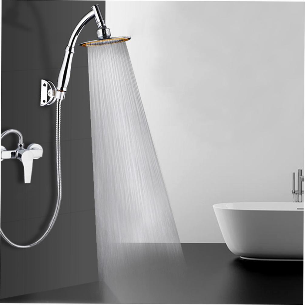 High Pressure Shower Head 6 Inch Rain Handheld Showerhead G1 2 360 Degrees Rotatable Adjustable Bathroom Rain Shower