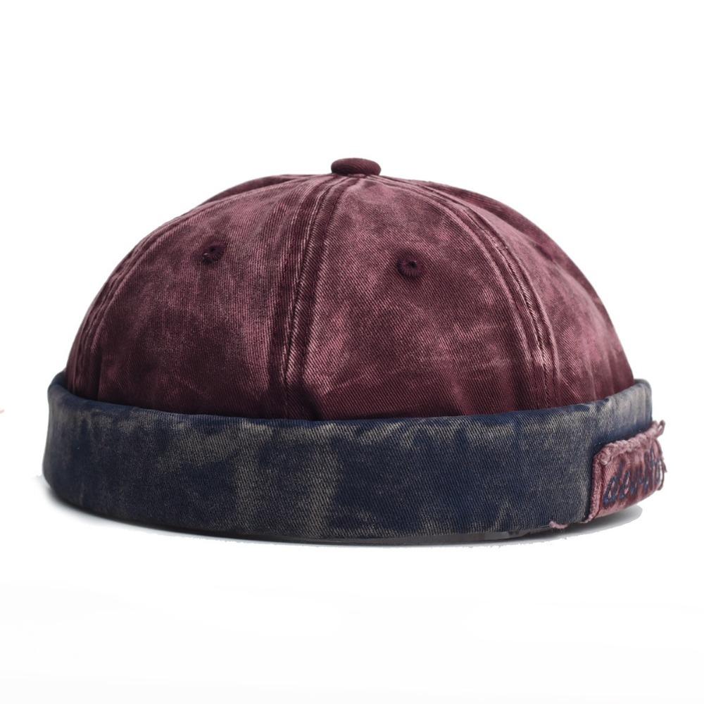 Adjustable Docker Cap Retro Hip Hop Hat Versatile Melon Hat  Unsiex