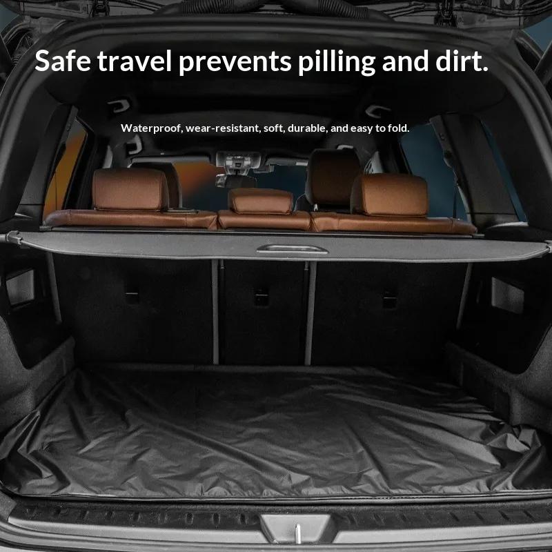Universal Waterproof Polyester Fiber Cargo Mat Portable Dustproof Luggage Liner Pet Mat for Car SUV Trunk Protection