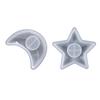 Star Moon-shaped Mold Resin Casting Candle Holder Silicone Mold Suitable for Epoxy Diy Candle Holder Family Table Decor