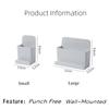 Self Adhesive Remote Controller Phone Holder Storage Boxes Wall Mounted  Plug Organizer Stationery Storage Box For Home Office