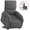 VidaXL Recliner, Relaxation Chair with Adjustable Backrest and Footrest, Living Room Seat, Grey 3204825