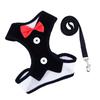 Lapins à nœud pour petits et moyens chiens Harnais de poitrine à ceinture Harnais pour chiot Laisse Laisse pour chien Chat Robe de soirée Gilet pour animal de compagnie