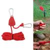 4pcs Reflective Camping Rope Heavy Duty Tent Guy Rope with Pulley Outdoor Tent Guide Cord with Adjuster Easy To Use
