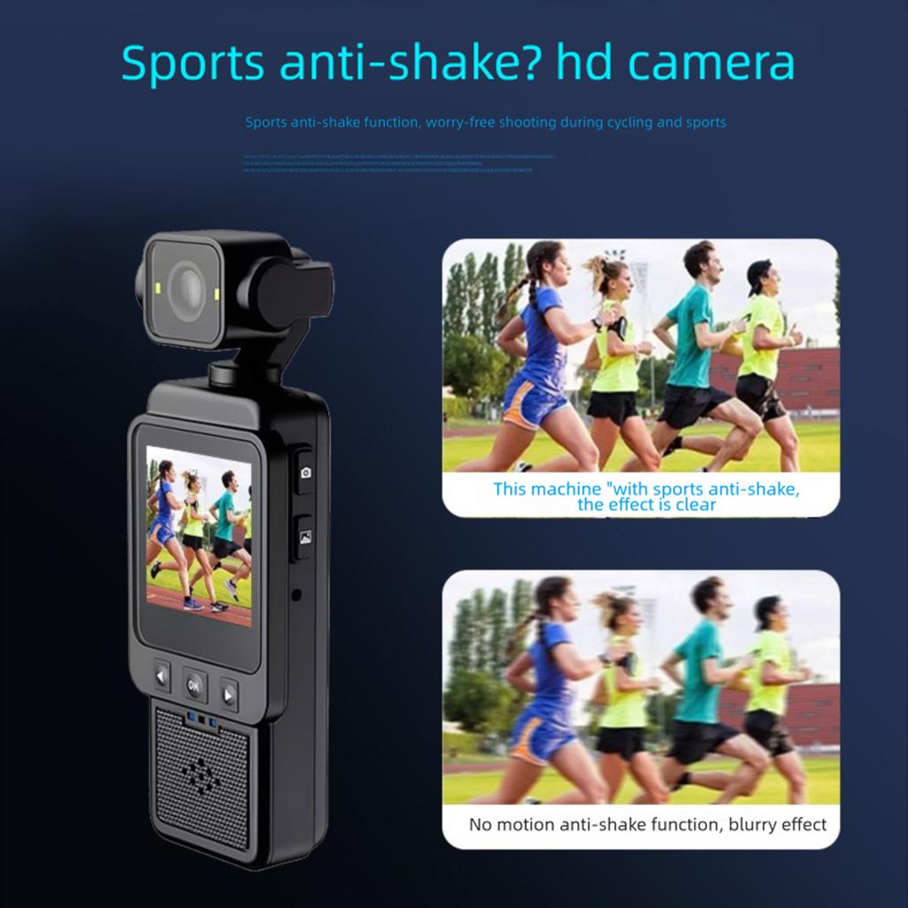 Outdoor Video Camera Multifunctional 1960mAh 1.53 Inch Screen Support Up To 256G 1080P Camera Anti Shake ABS for Photography