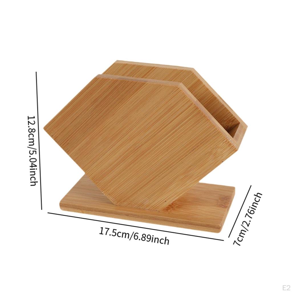 Napkin Holder Storage Box Multipurpose Modern Rack Desktop Ornament for Dinning Table