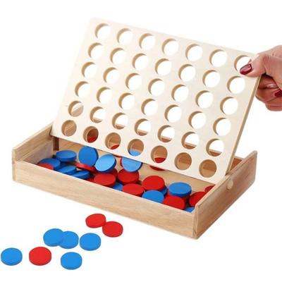 Board Game - FOLAYA - Game 4 In Wood - Portable - Ecological - 2 Players or More