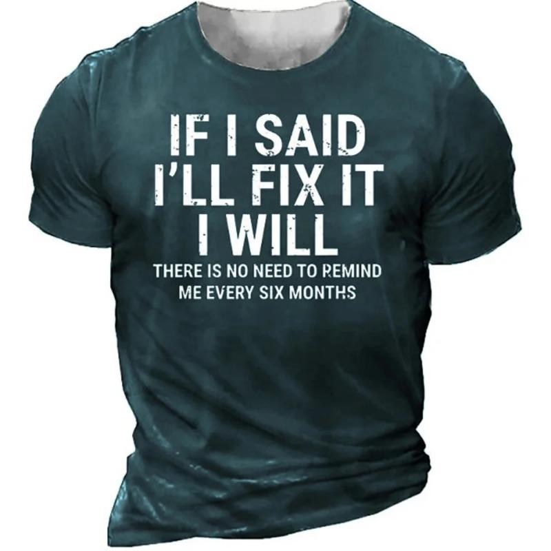 Men's T Shirt Fashion Letter Graphic T-Shirt for Men 3D Printed T Shirt Summer Short Sleeve Tee Casual Top Oversize Man Clothing