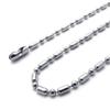 Collana casual alla moda da 2,4 mm Squisito colore argento leggero