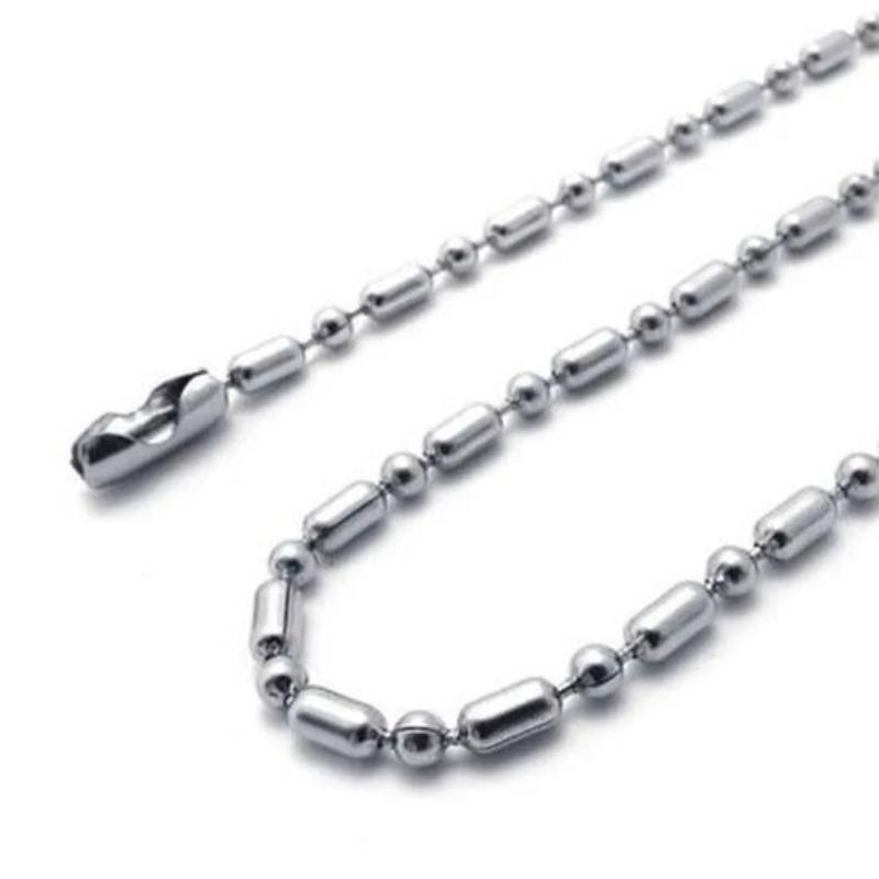 Collana casual alla moda da 2,4 mm Squisito colore argento leggero