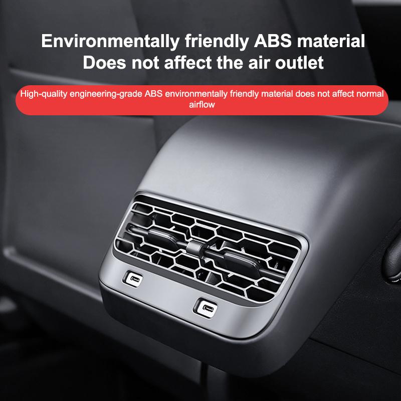 Rear Air Vent Cover For Model 3 Y Juniper Highland Back Seat Accessories Conditioner Outlet Filter Grille Protector