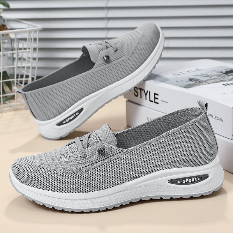 2025 Spring/Summer New Mesh Breathable Shallow Mouth Single Shoes for Women, Lightweight Soft Bottom Casual Sports Shoes