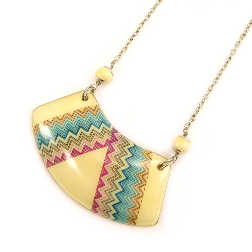 Les Trésors De Lily [L5257] - Collier 'Kilimanjaro' beige multicolore