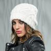 Trendy Autumn Winter Knitted Hat For Women Featuring Unique Check Pattern In Multiple Colors