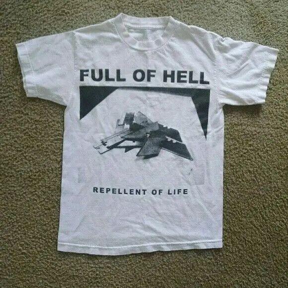

Редкий! Футболка с принтом группы Full of Hell (Grindcore) с коротким рукавом, размеры от S до 5XL, IM0474, унисекс XXXXL