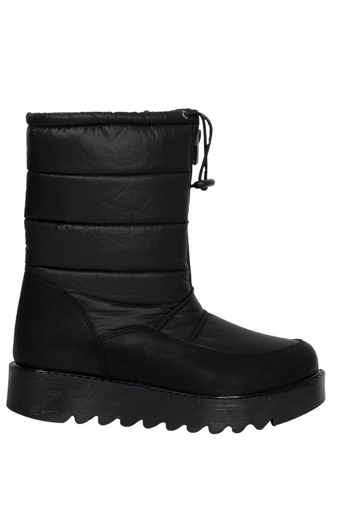 Women Modern Stylish Fashion Boots Boots Faux Leather Black Snow Boots