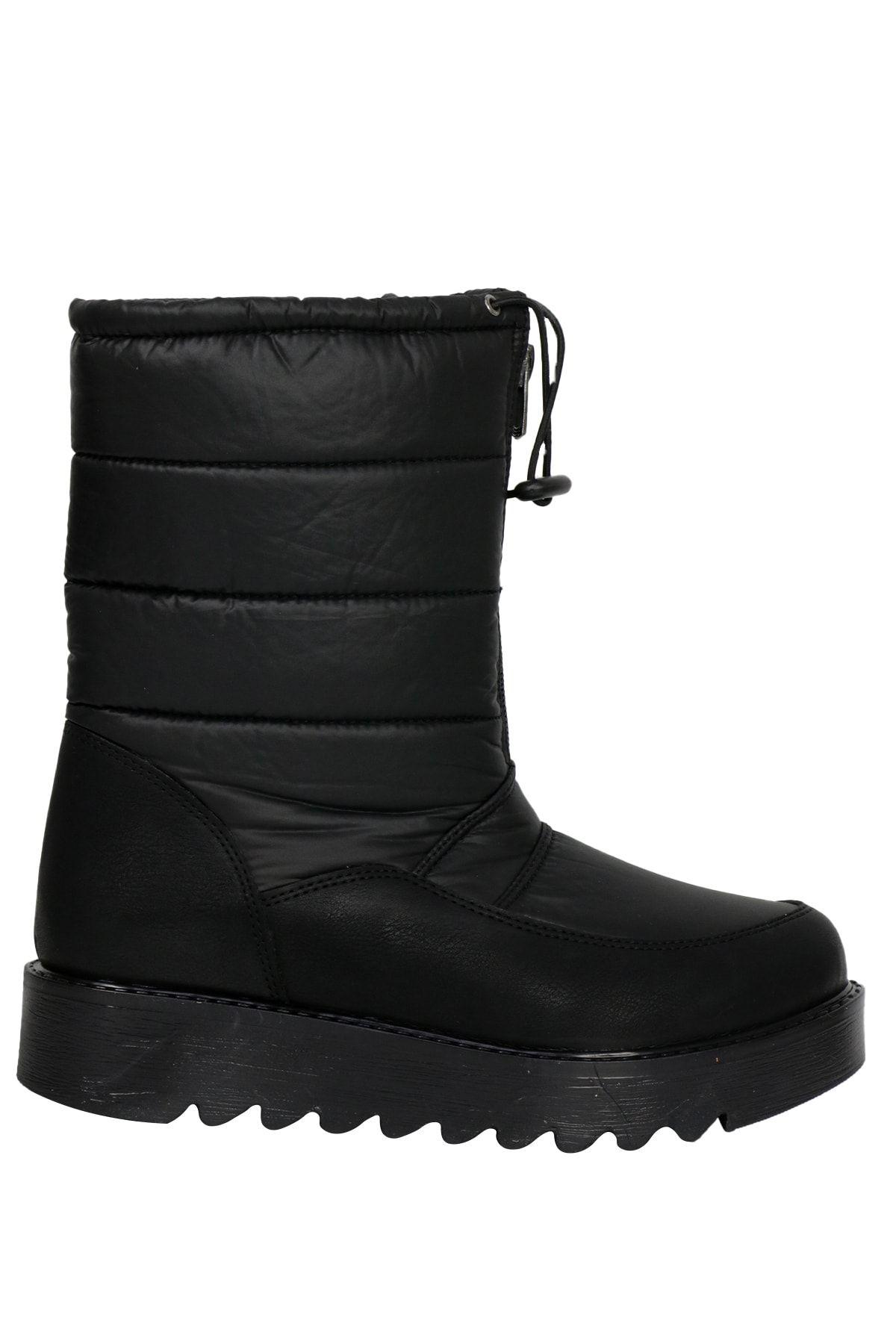 

Women Modern Stylish Fashion Boots Boots Faux Leather Black Snow Boots 36