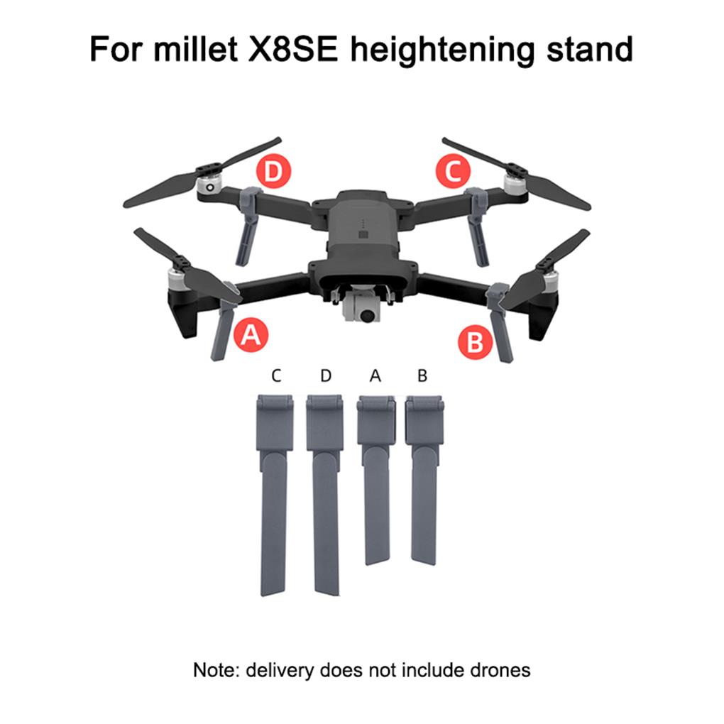 Professional Shock Absorber Landing Gear Durable Portable Lightweight Heighten Leg Tripod Drone Replacement for X8 SE