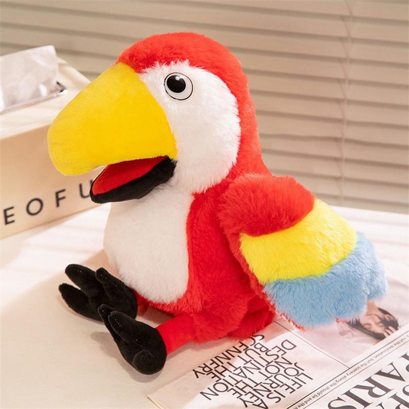 35Cm New 6 Style Toucan Hand Puppet Plush Toys Toucan Parrot Bald Eagle Peacock Owl Flamingo Children'S Game Plush Dolls Gifts