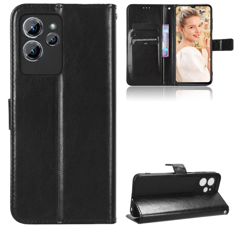 Für Oukitel C32 Brieftaschen-Hülle mit Ständer & Kartenfächern – Stoßfest, Staubdicht, Business Heavy Duty Klapp-Lederhülle