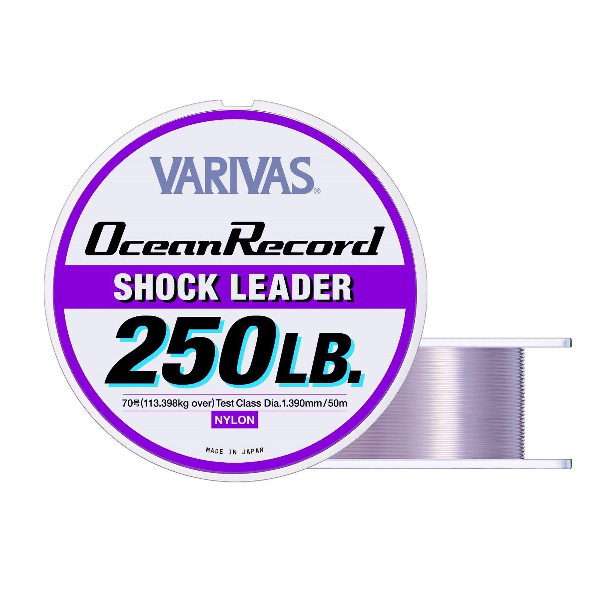 

Maurice VARIVAS Ocean Record Shock Misty Purple Leader, Nylon, 50m, 70#, 250lb,