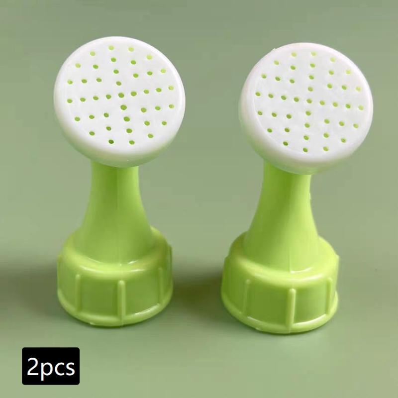 2 Pcs Garden Spray Waterer Sprinkler Portable Plant Garden Watering Nozzle Tool Glass&Bottle Watering Nozzle