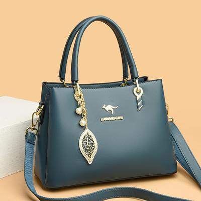 PU Kožené tašky pro nové dámy luxusu Velká dámská taška Čtvercové tašky přes rameno