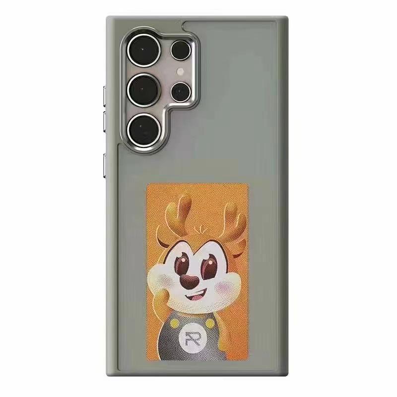 Available Samsung S24 Ultra Protective Case with Four-Color E-Ink Screen, NFC, Screen Mirroring, DIY Options, and Drop Protection.