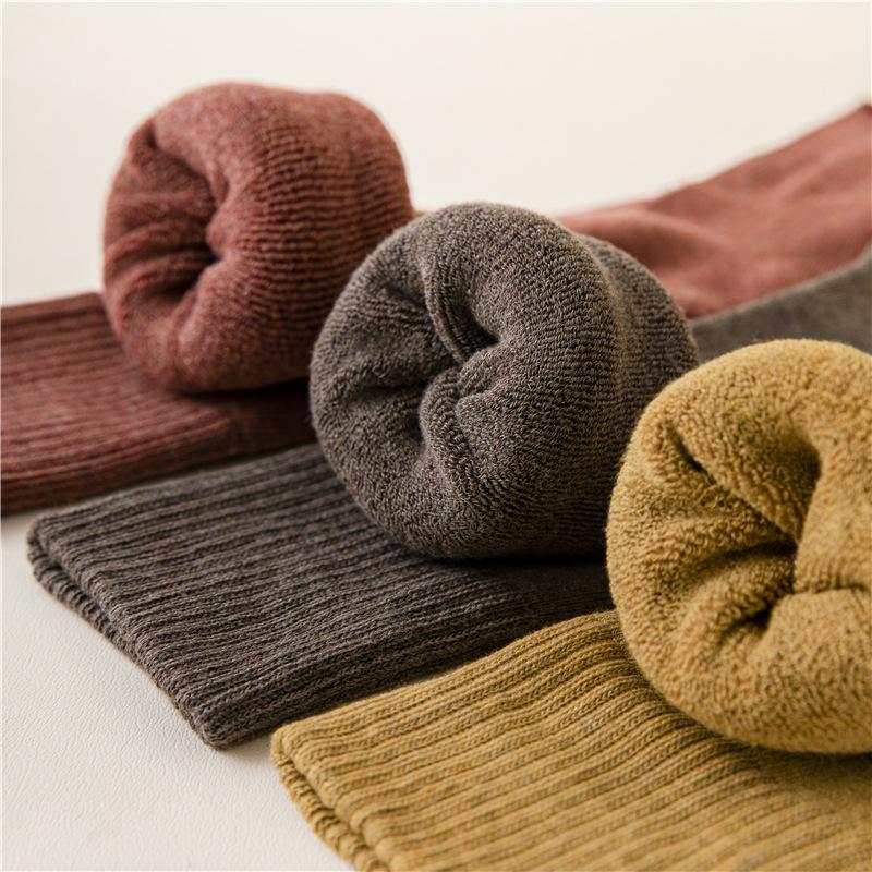 Thick Warm Long Women's Socks Over The Knee Socks Autumn and Winter Plus Velvet Thigh-high Long Socks