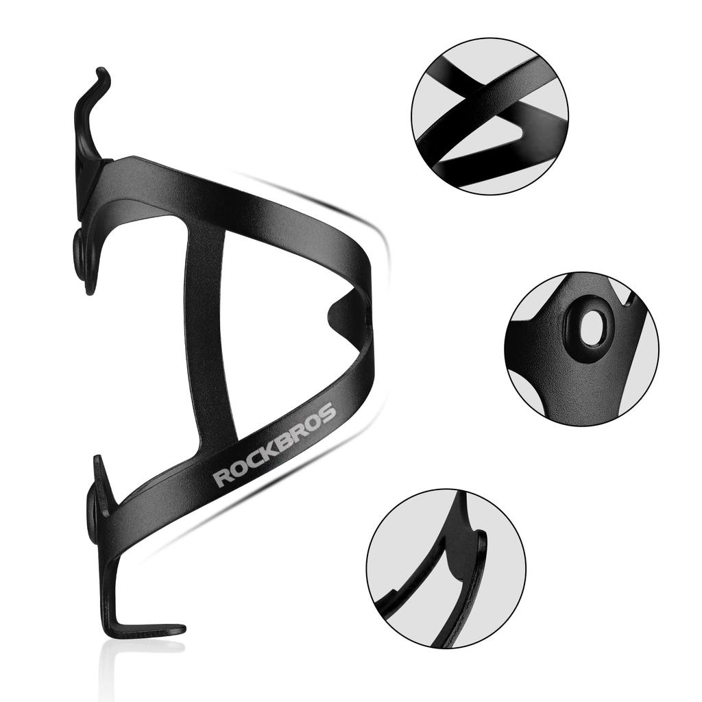 ROCKBROS Bicycle Drink Holder Bottle Cage Road Bike Bottle Holder Aluminum Alloy Lightweight Durable Compatible with PET Bottles and Tool Bottles Set