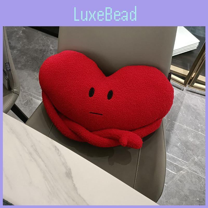 Themed Heart Fluffy Pillow Toy With Soft Cover For Living Room Doll Styling