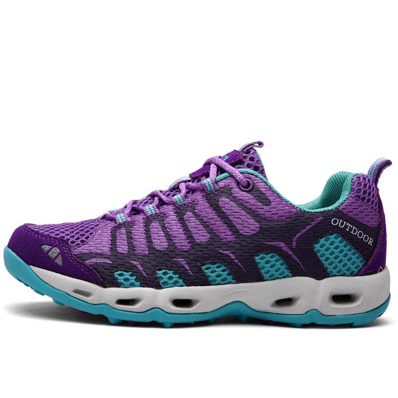 Frühlings-Outdoor-Wanderschuhe Herren-Paar atmungsaktive Mesh-Wat-Bachschuhe leichte rutschfeste Wanderschuhe Damen