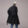 Spring and Autumn Medium and Long Trench Coat Korean Version Fashionable Handsome Over The Knee Loose Casual Coat Men