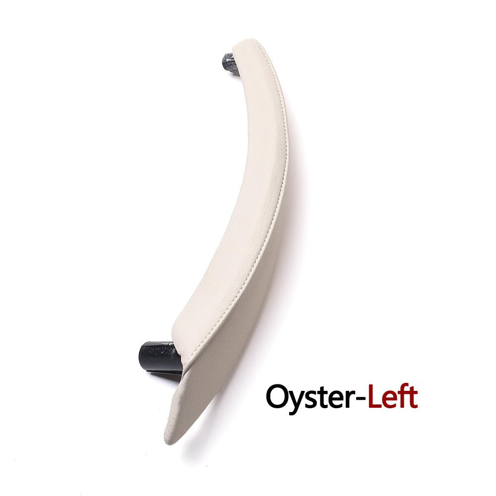 Left Right Interior Passenger Door Pull Handle Leather Outer Cover For BMW X5 X6 E70 E71 E72 2007-2014