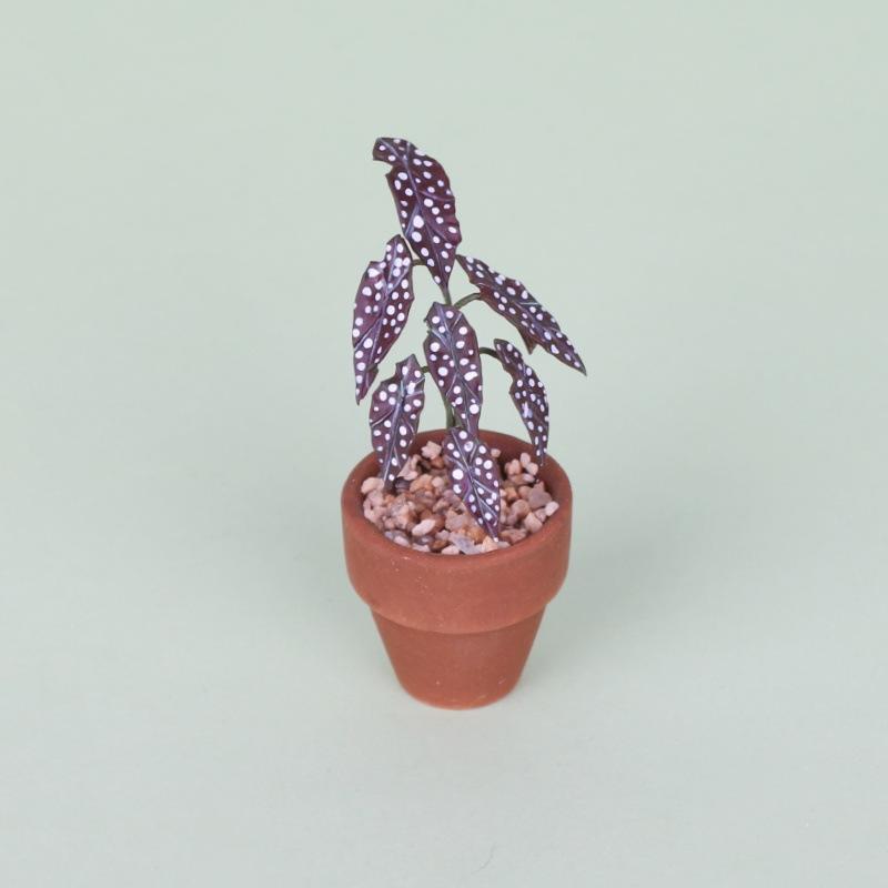 1:12 Miniature Simulation Flower Pot Green Plant Potted Model Dollhouse Home Decoration Micro Landscape Scene Ornament