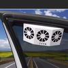Car Cooling System Solar Panel Car Window Exhaust Fan Auto Air Vent Ventilation Fan Solar Radiator 3 Fans for Camper