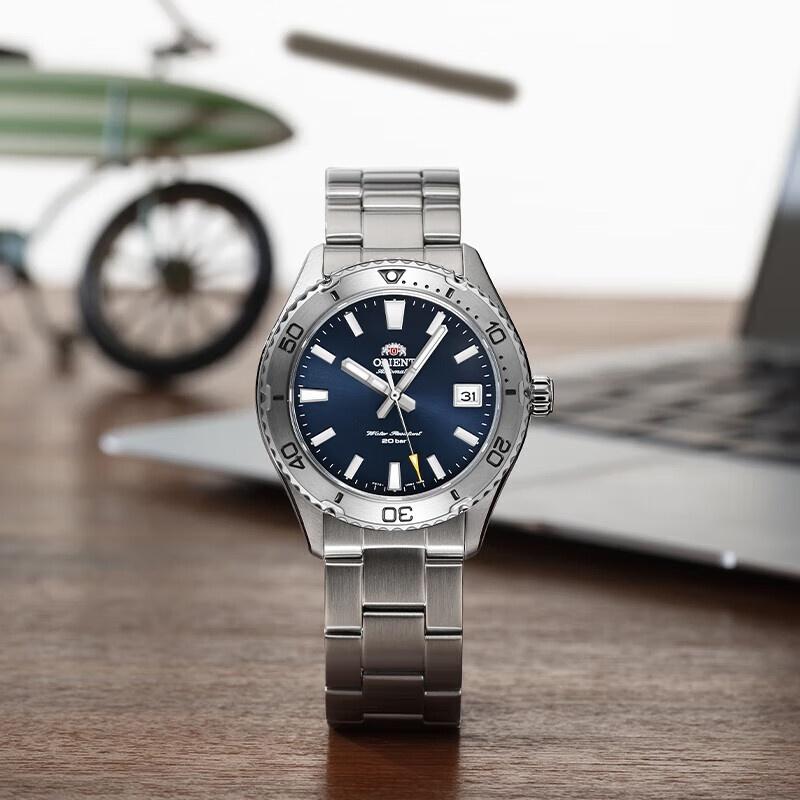 Business Automatic Silver Dial Men's Watch Metal Suitable for Friends As a Gift RA-AC0Q01B10B RA-AC0Q02L30B RA-AC0Q03S30B
