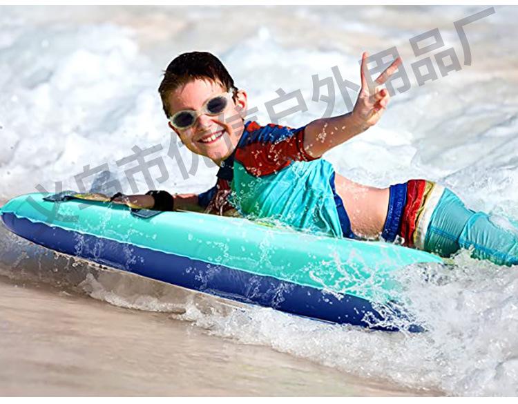 Beginner-Friendly Lightweight Inflatable Bodyboard for Safe Swimming and Surfing