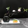 Decorare aparat de sushi sushi hotel sashimi afișaj concepție artistică decorare flori și plante fructe de mare creative poză farfurie