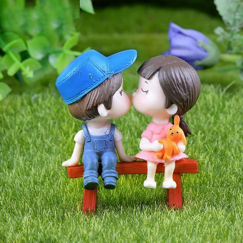 

1 шт. Мини-табурет для пар, кукол, миниатюры для сада фей, декор для самостоятельного изготовления микродисплея синий