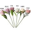 Modern Minimalist Style Single Flocked Emperor Flower, Simulated Flower, Wedding Decoration Fake Flower Arrangement And Flower Simulation Bouquet