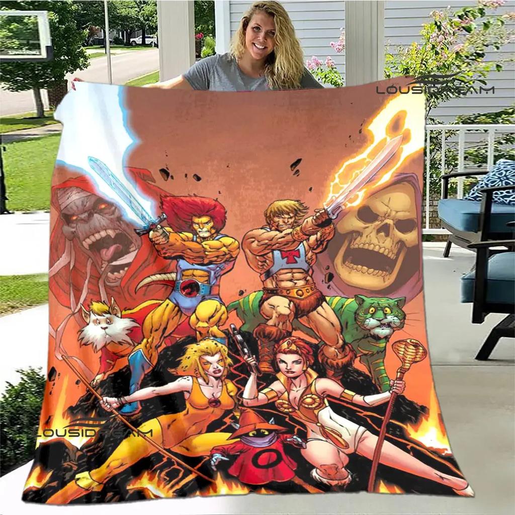 Thundercats anime printed blanket thin blanket Soft and comfortable blanket Home travel blanket bed linings birthday gift