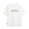 Li Ning Sports Trend Series Loose Fit Round Neck Logo Embroidered Couple T-Shirt Unisex T-Shirt AHSW391-2