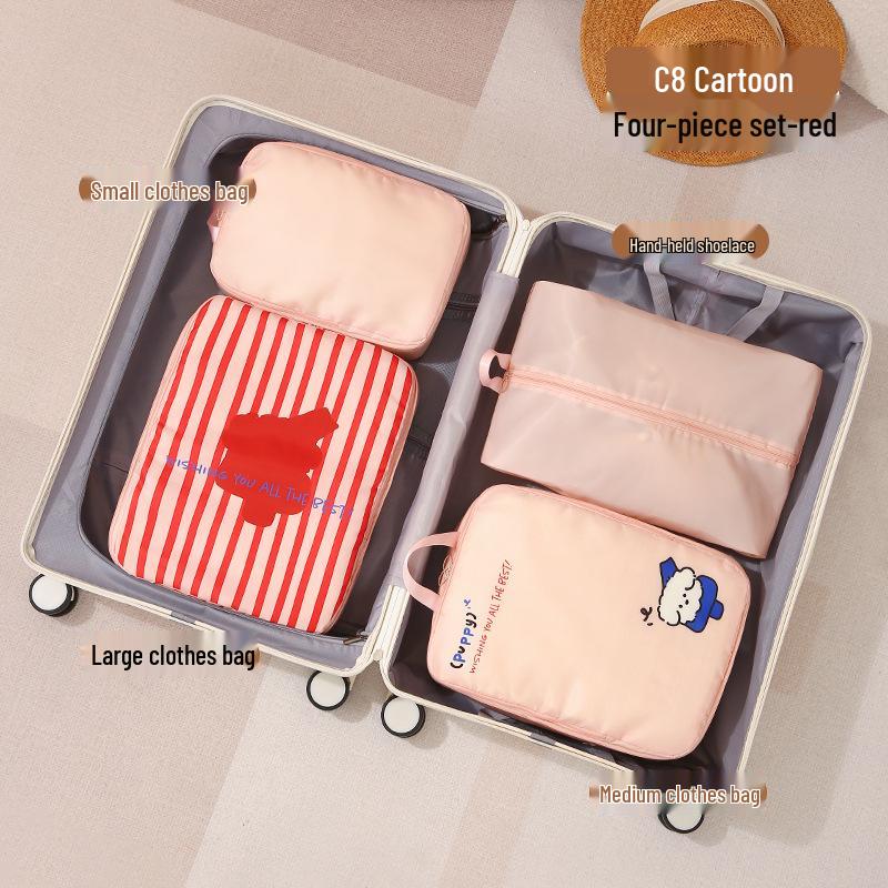 7-Piece Travel Packing Cubes Set - Compressible Storage Organizer for Clothes